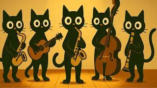 Black Cats&rsquo; Cozy Night Jazz: Deep Bass for Creative Focus & Relaxation