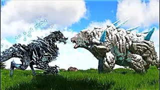 NEW STEINBJ&Ouml;RN BEAR BOSS (FJORDUR) VS ELDER CRYO GODDESS BOSS (ARK SURVIVAL EVOLVED BATTLE)