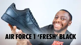 Обзор кроссовок Nike Air Force 1 '07 FRESH Triple Black On Foot от QuickSchopes 409 Schopes DM021...