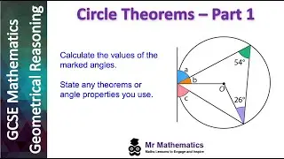 Applying Circle Theorems - Part 1 | Mr Mathematics