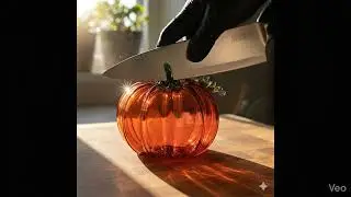 Glass Pumpkin Slicing ASMR | Relaxing Cutting Sounds for Sleep