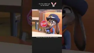 Это самая безопасная работа в полиции! 🐰👍🏼 Запрос мема &laquo;Зверополис&raquo; 46 #zootopia2 #zootopia #craz...