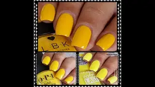 LIVE Swatch my Yellow Polish Haul