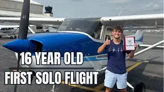 16 year old first solo flight ✈️
