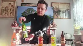 Provando refrigerantes Jamaicanos