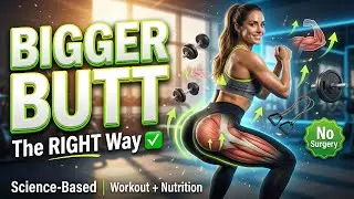 How to Get a Bigger Butt: The Right Way (Science-Based Workout & Nutrition) #BiggerButt