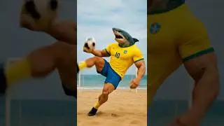 Brainrot Footballers Skills with Ball! #brainrot #messi #ronaldo #football #ai