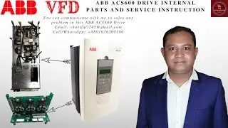 ABB ACS600 Drive Internal Parts and Service Instructions! VFD! Part 1!