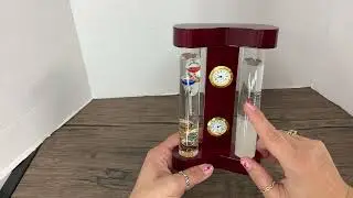 Review Lily's Home Analog Weather Station, with Galileo Thermometer