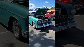 An Awesome 1955 Chevrolet Bel Air 2 door Post  #musclecar #restomod #chevybelair #shorts