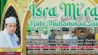 Kh fudholi Isra Miraj nabi SAW kp lamehideng baros