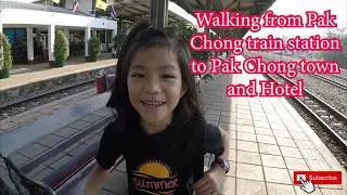 From Pak Chong train station to Pak Chong town and hotel
