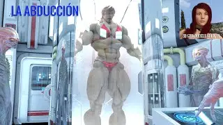 muscle woman 3d / muscle growth animation / La abducci&oacute;n