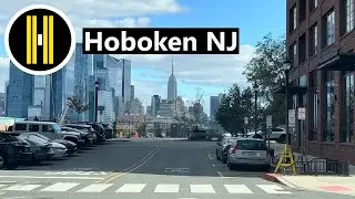 Hoboken Relaxing Afternoon Drive 4K - New Jersey