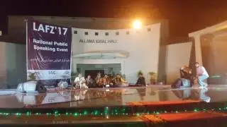 University of gujrat Lafz'17 national public speaking event