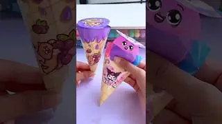 Ice cream Squishy & pop it #shorts #tonniartandcraft #youtubeshorts #love #art #craft #diy