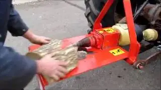 CORK SCREW ROTARY LOG SPLITTER WORKING DEMO