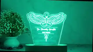 Gift Me Bazar Customized Doctor Lamp Personalized with Name & Logo | Best Thankyou Gift to Doctor