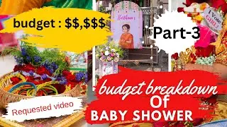 Complete Baby shower budget breakdown part-3| expenses | Indian mom#trending #babyshower #budget
