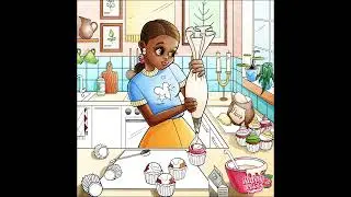Happy Color - Nina Is Icing Frosting On A Cupcake Make A Yummy Dessert For Her (Food Pics)