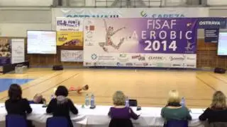 Adriana Nečasová MČR v aerobiku 2014