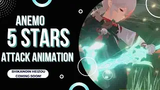 All Anemo 5*Stars Characters // Element & Spezial Attack Animation // Genshin Impact