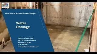 What NOT to Do After Water Damage | Newhouse Restoration