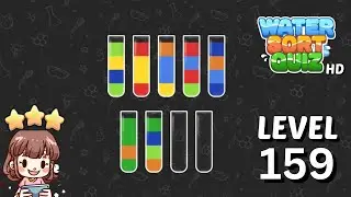 Water Sort Quiz Level 159 Solution Walkthrough 🧪