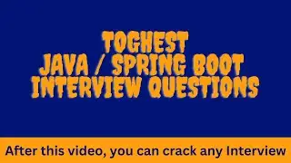 Java / Spring Boot Interview Questions