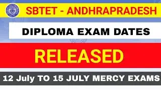 AP diploma exams date announced flash news | diploma exams