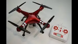 SYMA X8HG Drone with 8MP HD Camera первый запуск & crash Квадрокоптер Quadcopter TEST FLIGHT