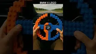 Blue & Orange LEGO BMW Steering Wheel &mdash; Will It Snap or Steer? (POV)