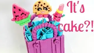 Shopkins Cake ~ Edible Melonie Pips, Kooky Cookie & Lippy Lips - CAKE STYLE