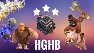 HGHB th9 3 star war attack strategy 2017 | Clash of Clans