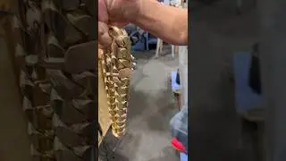 2 KILO solid 14k RAW unpolished Cuban link chain. Freshly made handmade box lock. #gusvillajewelry
