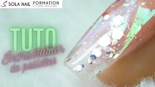 Comment faire une incrustation de paillettes sur chablon