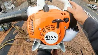 STIHL,USA Blower is ideal for clearing Roofing debris, Gutters , driveways makes every job clean￼!