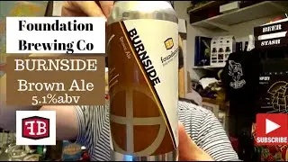#1204 Foundation Brewing Co | Burnside Brown Ale 5.1%abv (American Craft Beer)