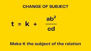 mathematics (change of subject) - Series
