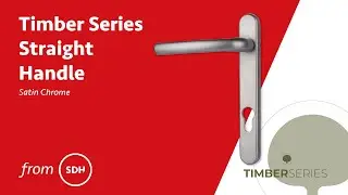 Timber Series Windsor Straight Door Handle in Satin Chrome