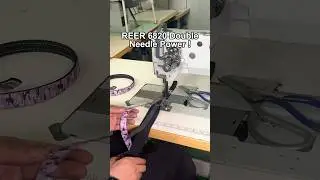 REER 6820 Double Needle Sewing Machine | Heavy Duty Dog Leash Production Demo for Leather & Webbing