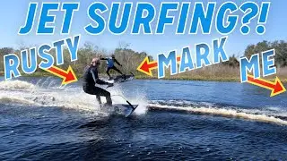 Gas Powered Jet Surf Boards! Let's Race!