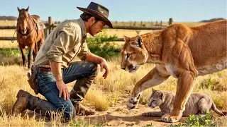 Mountain Lion Begged Poor Cowboy to Save His Cub &mdash; What Happened Next Shocked Everyone