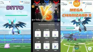 DITTO MEGA EVOLVES INTO MEGA Charizard X in Pokemon Go | Ditto Vs Mega Charizard X Full Battle