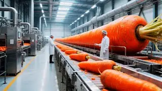 Inside a Modern Carrot Processing Factory | From Field to Baby Food