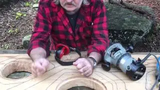 Power Carving Fairy House Door Video 8: Free Hand Router Demo- BillyDillardArt