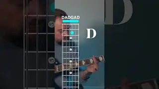 Guitar Lesson: DADGAD Tuning: Create Easy ✌🏼 Two-Finger Chords  #guitareducation #guitarlesson