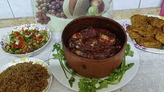 طريقة عمل طاجن سمك الثعبان بطريقة سهلا ولذيذة 😋وتحدي 