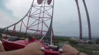 Red Force, Ferrari Land 2019. 4k POV PortAventura. GoPro