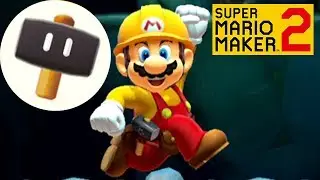 Super Mario Maker 2 SECRET POWERUP - Super Hammer (Play as Builder Mario)